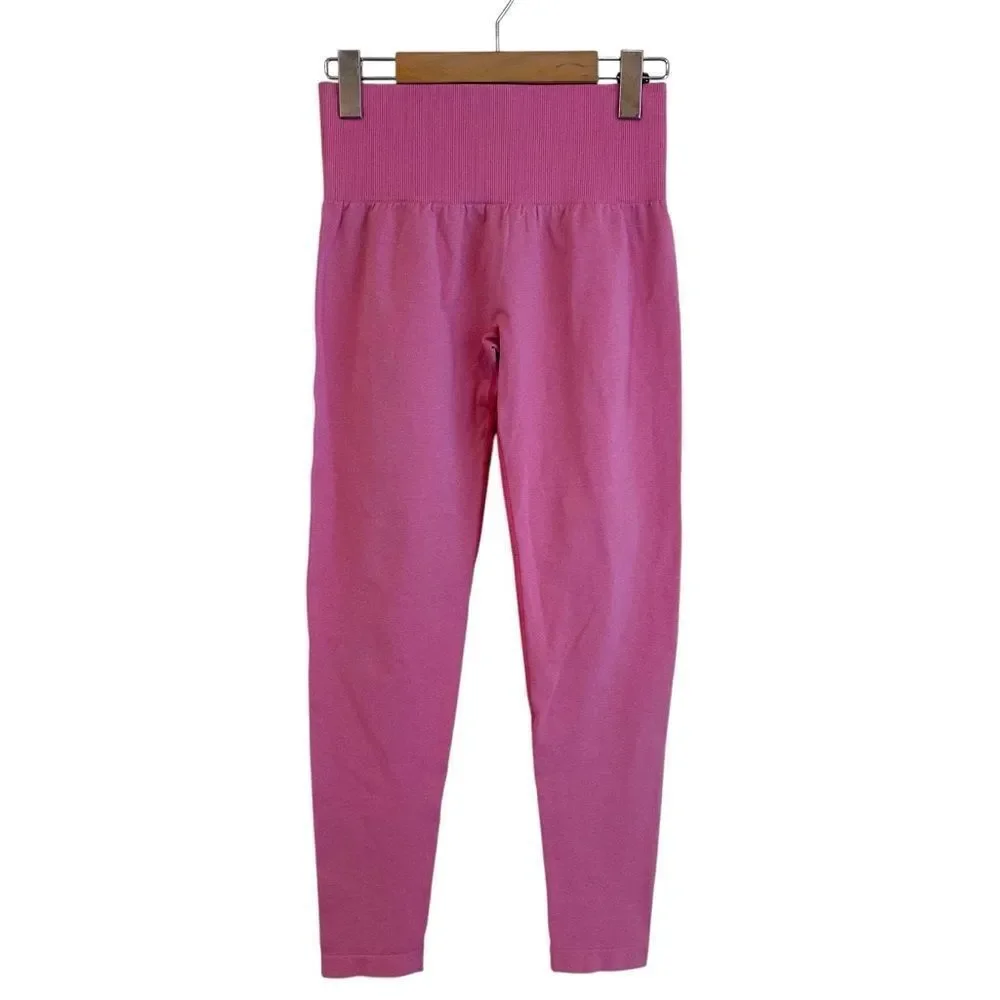 NVGTN Pink High Waisted Leggings Size Small - Picture 2 of 4